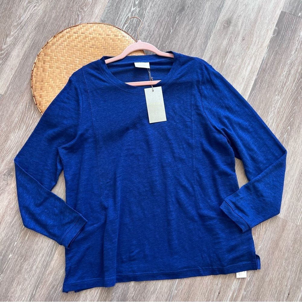Poetry Blue Long Sleeve Blouse